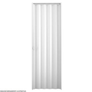 Porta Sanfonada 84cm Branco Duda Portas