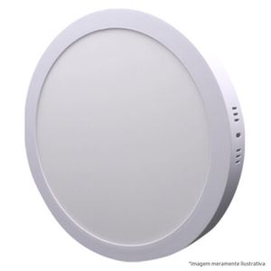 Painel LED Sobrepor Redondo Down Light 12cm 6w Empalux