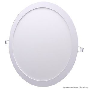 Painel LED de Embutir Redondo Down Light 30cm 24w Empalux