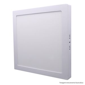 Painel LED Sobrepor Quadrado Down Light 22cm 18w Empalux
