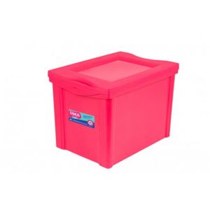 Organizador Médio Alto Colors Rosa 30 Litros Ordene