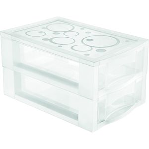 Gaveteiro Médio 2 Gavetas Cristal Ordene