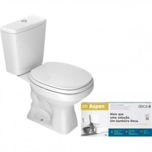 Kit Completo Bacia Com Caixa Acoplada Branco Aspen Deca