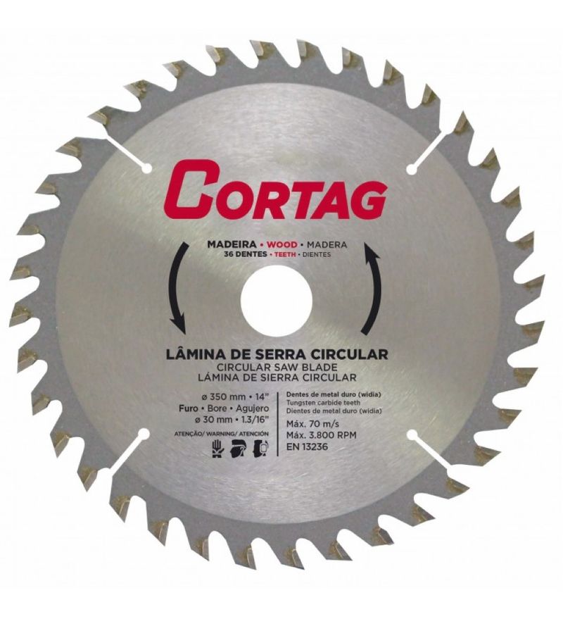 Lamina-Serra-para-Madeira-36d-350mm-Cortag