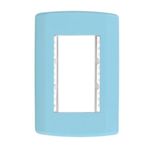 Placa-3-Postos-4x2-Sem-Suporte-Azul-7633-Pluzie