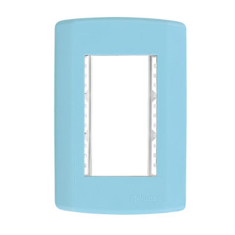 Placa-3-Postos-4x2-Sem-Suporte-Azul-7633-Pluzie