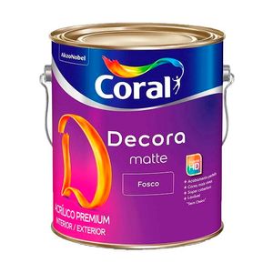 Decora Matte Fosco Branco Neve 3,6 Litros Coral