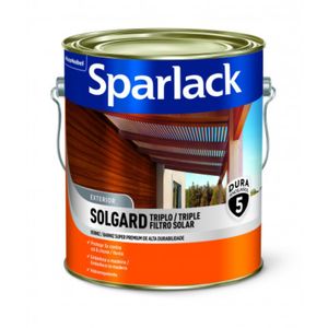 Verniz Acetinado Triplo Filtro Solar Solgard Natural 3,6 Litros Sparlack