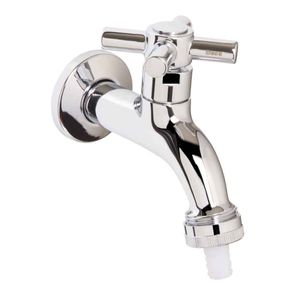 Torneira de Parede para Jardim Tanque com Adaptador Cromado Uzy Deca