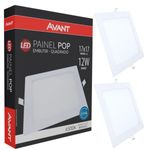 Painel-LED-de-Embutir-Pop-Quadrado-12w-6500k-Bivolt-Avant