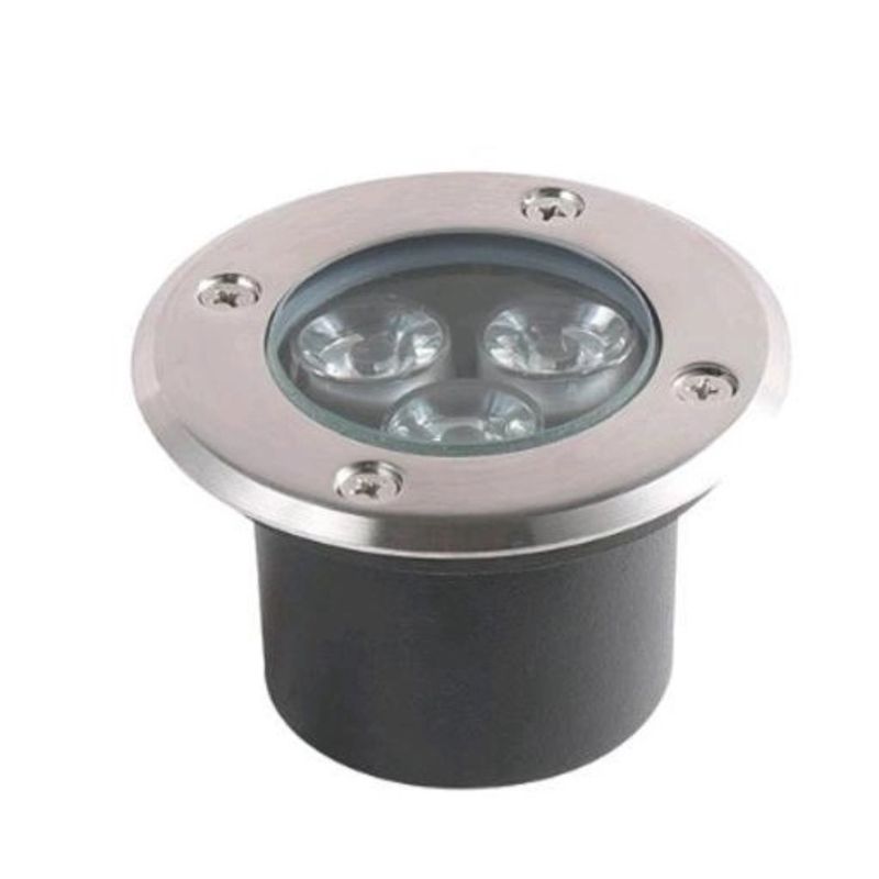 Embutido-de-Solo-Chao-LED-Focus-Inox-e-Policarbonato-Preto-Cilindrico-Externo-3000k-5w-Bivolt-Blumenau