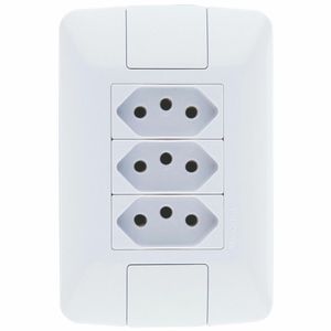 Tomadas 2p+t 10a 250v Aria Branco Tramontina
