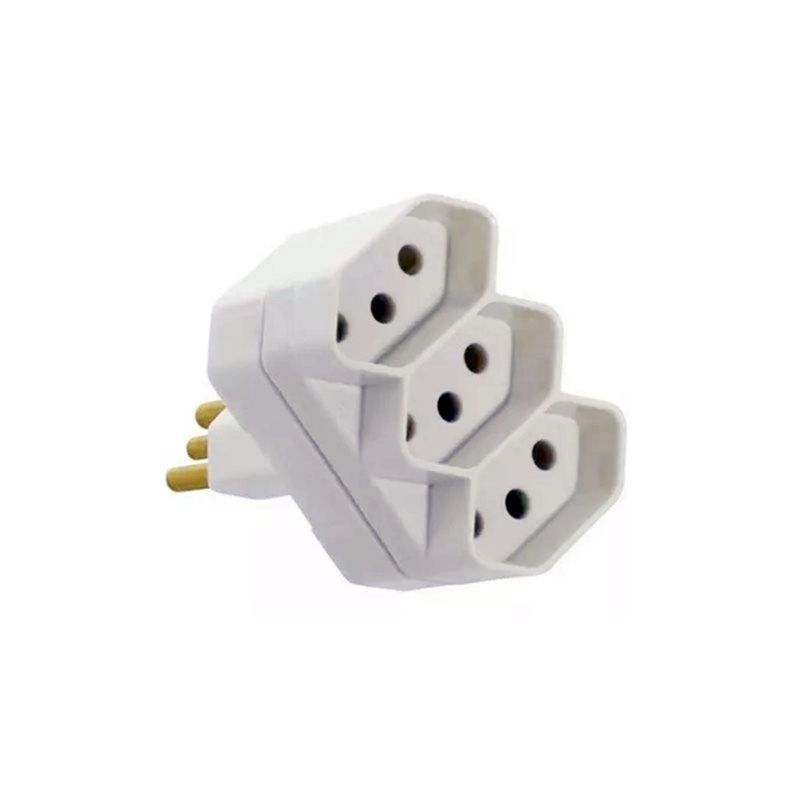 Plugue-Pad-2p-t-3-Saidas-10a-Cinza-1729-Fame