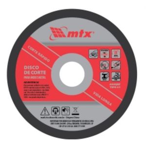 Disco Corte para Inox Metal 180x1,6x22mm Mundo das Ferramentas