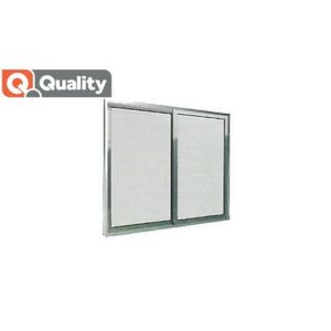Janela 1,00lx0,80a 2 Folhas de Correr Vidro Canelado Quality