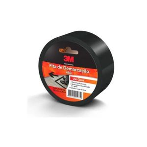 Fita Demarca Solo Preta 50mmx30 Metros 3m