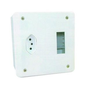 Caixa Protetora de Embutir Branco Com Tomadas 2p+t 20a/250v Eletromar