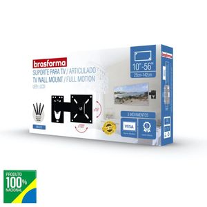 Suporte Articulado Tv10 a 56 Braço 3,0 Brasforma