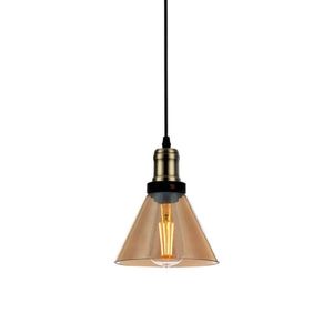 Luminária Pendente Vintage Âmbar Cone 1xe27 Blumenau