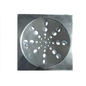 Grelha Quadrada Inox Sem Caixilho15cm Overtime