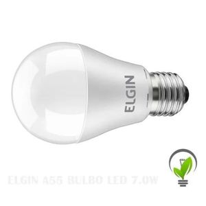 Lâmpada Bulbo LED Bivolt 7w A55 6500k Elgin