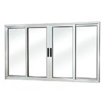 Janela-em-Aluminio-1-50lx1-00a-4-Folhas-de-Correr-Vidro-Liso-Quality