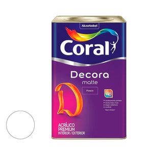 Decora Matte Fosco Branco Neve 18 Litros Coral