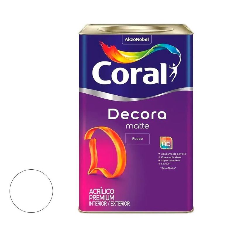 Decora-Matte-Fosco-Branco-Neve-18-Litros-Coral