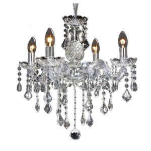 Lustre Cristal Clássico 4 Braços 4 x E14 Braços Cromados Avant