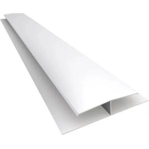 Perfil Emenda H Branco 6m Perfiplast