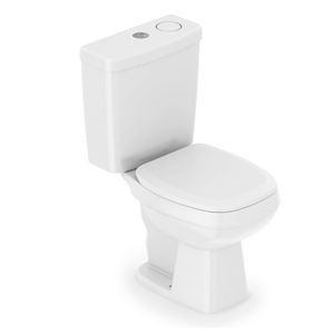 Kit Completo City Harpic Branco Bacia Acoplada Celite