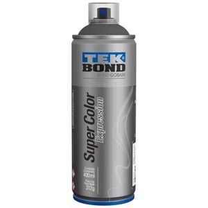 Tinta Spray Super Color Cinza Petroleo/Fosco Expression 400ml/312g Tek Bond