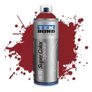 Tinta Spray Super Color Expression Marsala Fosco 400ml/312g Tek Bond