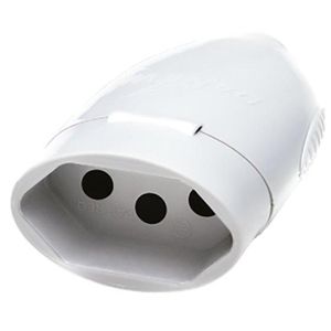 Tomada Desmontável Pino Fêmea 2p 20a Branco 9830 Pluzie