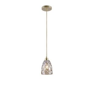 Luminária Pendente Conhaque Curvas 1xE27 Blumenau