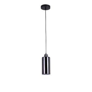 Luminária Pendente Vidro Preto 1xE27 88522001 Blumenau