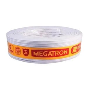 Cabo Paralelo 300V 2x1,50mm Branco por Metro Megatron