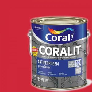 Coralit Antiferrugem Vermelho 3,6 Litros Coral