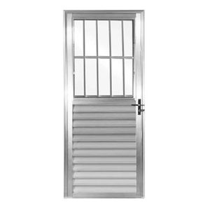 Porta de Alumínio Postigo Lado Direito 210x80 Lider