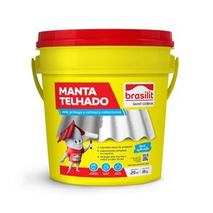 Manta Telhado Impermeabilizante Acrílico Branco 18kg Brasilit