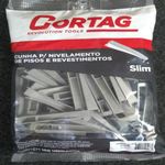 Cunha-Plastica-Nivela-Piso-Slim-100-Pecas-Cinza-Cortag