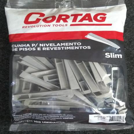 Cunha-Plastica-Nivela-Piso-Slim-100-Pecas-Cinza-Cortag