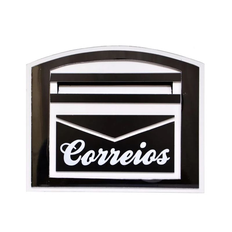 Porta-Carta-Acm-Igreja-Espelhado-com-Preto-Metal-Plast