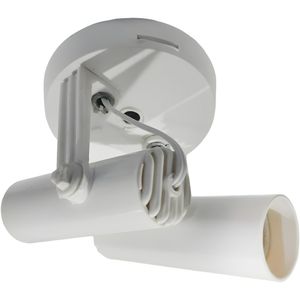 Spot Light E-27 Duplo Branco 8x22cm Metalplast