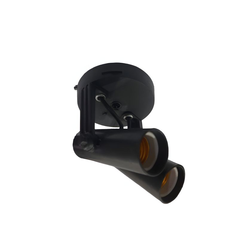 Spot-Light-E-27-Duplo-Preto-8x22cm-Metalplast