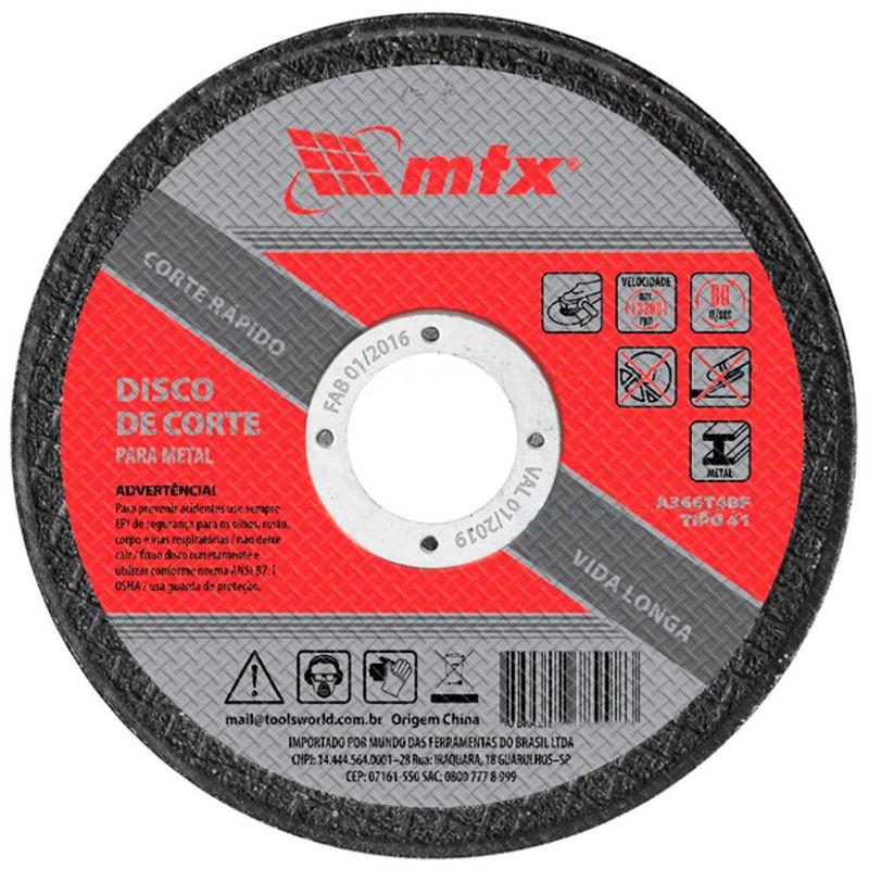 Disco-Corte-para-Inox-Metal-115x1-0x-22mm-Mundo-das-Ferramentas