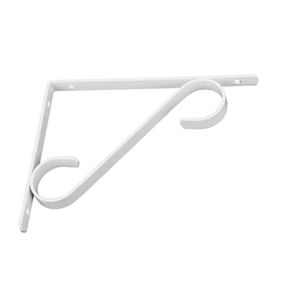 Suporte Colonial Branco Mão Francesa 20cm Pratk