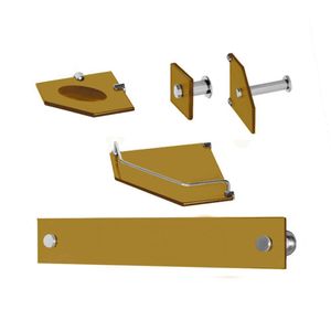 Kit Banheiro de 05 Peças com Vidro Kr Diamante Real Vmex