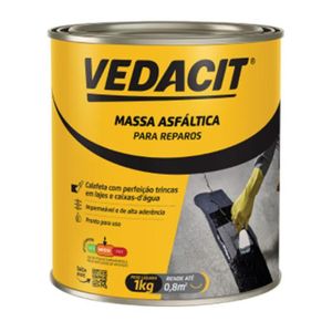 Massa Asfáltica para Reparos Carbolástico Nº2 1Kg Vedacit