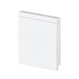 Rodapé Alizares 10cm Branco 2,40 Metros Arquitech